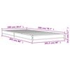 vidaXL Bettgestell Grau Sonoma 100x200 cm Holzwerkstoff und Metall
