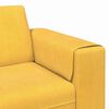 vidaXL Sofa mit Kissen Helles Gelb 250 x 77 x 76 cm Cordstoff