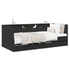 vidaXL Tagesbett mit Schubladen ohne Matratze Schwarz 100x200 cm
