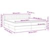 vidaXL Boxspringbett mit Matratzen Rosa 180x210 cm Samt