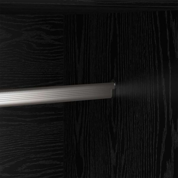 vidaXL Kleiderschrank Schwarz Eichen-Optik 82,5 x 51,5 x 180 cm