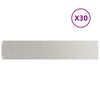 vidaXL Raseneinfassung 30 Stk. 20 x 103 cm Edelstahl Silber