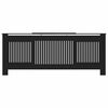 vidaXL MDF Heizkörperverkleidung Schwarz 205 cm
