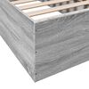 vidaXL Bettgestell Grau Sonoma 75x190 cm Holzwerkstoff