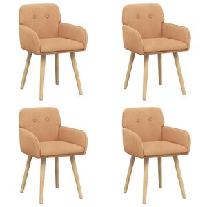 vidaXL Esszimmerst&uuml;hle 4 stk. Boucl&eacute; Beige 59 x 56,5 x 85 cm