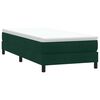 vidaXL Boxspringbett ohne Matratze Dunkelgr&uuml;n 90x220 cm Samt