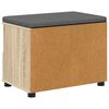 vidaXL Flurbank mit Kissen mit Schubladen Sonoma-Eiche 60 x 38 x 46 cm