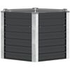 vidaXL Garten-Hochbeet Anthrazit 129 x 129 x 77 cm Verzinkter Stahl