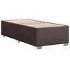 vidaXL Boxspringbett mit Matratze Dunkelbraun 80x200 cm Stoff