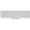 vidaXL Teppich Rechteckig Hell Natur 70x300 cm Bambus