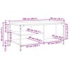 vidaXL Couchtisch Artisan-Eiche 100 x 50 x 45 cm Holzwerkstoff