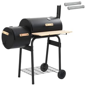 vidaXL Outdoor Grill 104 x 58 x 114 cm Stahl Schwarz