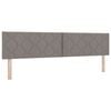 vidaXL Boxspringbett mit Matratze Taupe 200 x 200 cm Polyester