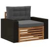 vidaXL Outdoor Mittelsofa Natur