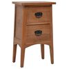 vidaXL Nachttisch Massivholz Tanne 40x29x68 cm Braun