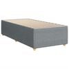 vidaXL Boxspringbett mit Matratze Hellgrau 90x200 cm Stoff