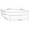 vidaXL Boxspringbett mit Matratze Dunkelbraun 140x200 cm Stoff