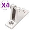 vidaXL Bootsdeck-Scharniere f&uuml;r Bimini Top 4 Stk. Edelstahl