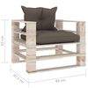 vidaXL 7-tlg. Garten-Lounge-Set aus Paletten mit Kissen Kiefernholz