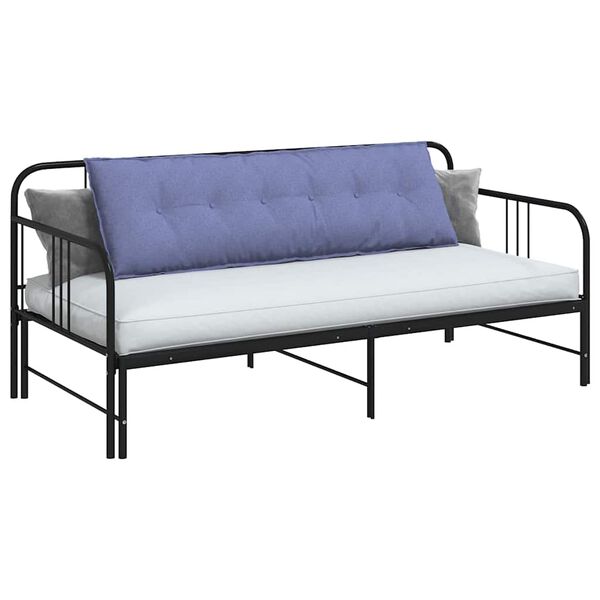 vidaXL R&uuml;ckenkissen Jeans blau 160 x 19 x 50 cm Stoff