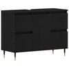vidaXL Waschbeckenschrank Schwarz Eichen-Optik 80 x 33 x 60 cm