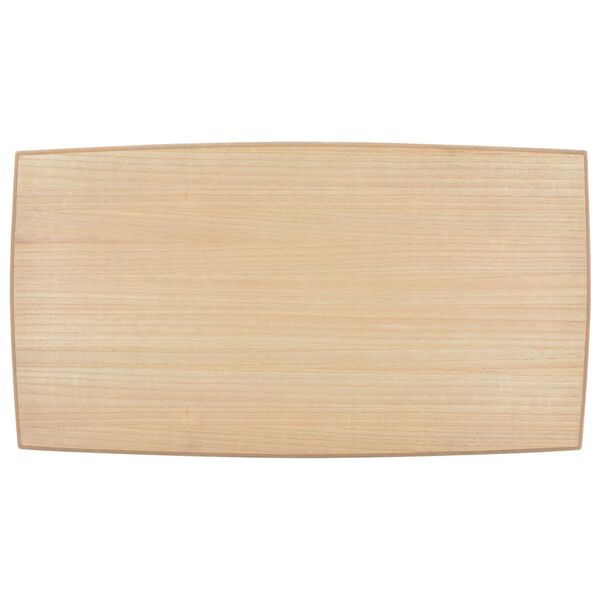 vidaXL Couchtisch Schwarz und Braun 110x60x40 cm Kiefer Massivholz