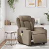 vidaXL Massagesessel Elektrisch Cappuccino-Braun Kunstleder