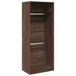 vidaXL Kleiderschrank Braun Eichen-Optik 80x50x200 cm Holzwerkstoff
