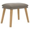 vidaXL Fu&szlig;hocker Hellgrau 45x29,5x35 cm Samt