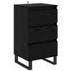 vidaXL Sideboard Schwarz Eichen-Optik Holzwerkstoff