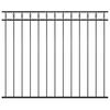 vidaXL Zaunelement ASSEN Stahl 1,7 x 1,5 m Schwarz