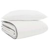 vidaXL Winterbettdecke mit Kissen 2 pcs Wei&szlig; Daunenfeder