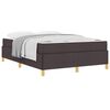 vidaXL Bettrahmen Dunkelbraun 140 x 190 cm Stoff
