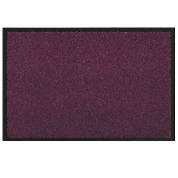 vidaXL Fu&szlig;matte Bordeaux 60 x 40 x 1,2 cm Teddystoff