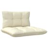 vidaXL 3-tlg. Garten-Lounge-Set mit Kissen in Creme Massivholz Kiefer
