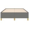 vidaXL Bettgestell ohne Matratze Dunkelgrau 120x190 cm Stoff