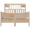 vidaXL Massivholzbett ohne Matratze 150x200 cm Kiefernholz