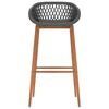 vidaXL Barhocker 4 Stk. Grau