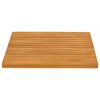 vidaXL Badematte Uni Braun 59 x 40 cm Holz