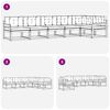 vidaXL Outdoor-Sofagarnitur mit Kissen 6 pcs Natur und Creme