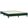 vidaXL Boxspringbett mit Matratze Dunkelgr&uuml;n 160x210 cm Samt