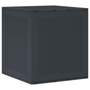 vidaXL Aufbewahrungsbox Anthrazit 55 x 53 x 57 cm Polypropylen