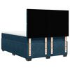 vidaXL Boxspringbett mit Matratze Blau 160x200 cm Samt