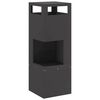vidaXL Feuerstelle Schwarz 35 x 35 x 100 cm Stahl
