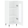 vidaXL Sideboard Hochglanz-Weiß 34,5x34x90 cm Holzwerkstoff