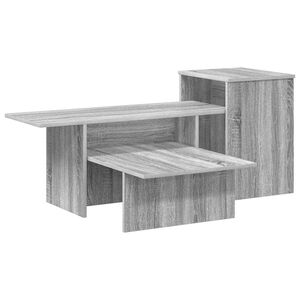 vidaXL Konsolentisch Sonoma-Grau 91,5 x 35 x 38,5 cm Holzwerkstoff