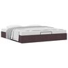 vidaXL Ottoman-Bett ohne Matratze Dunkelbraun 160x200 cm Stoff