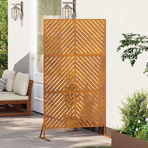 vidaXL Sichtschutz Grau 100 x 50 x 180 cm Stahl