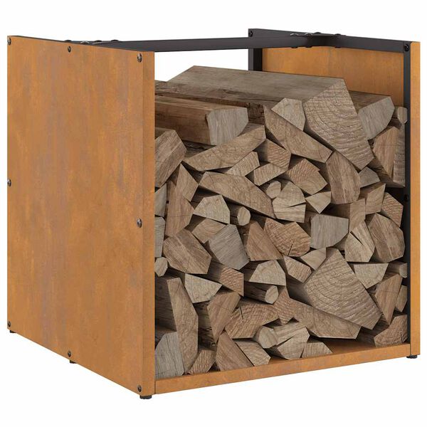 vidaXL Brennholzregal 40x40x40 cm Wetterfester Stahl