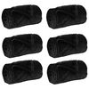 vidaXL Wohndecken 6 Stk. Schwarz 220 x 240 cm 8.24 Fleece